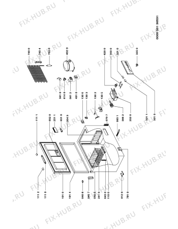 Схема №1 FRCE 3017 с изображением Сенсорная панель для холодильника Whirlpool 481246468005