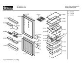 Схема №4 3KF4860A с изображением Дверь для холодильной камеры Bosch 00240668