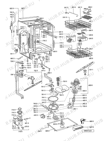 Схема №1 ADG 9573/2 с изображением Обшивка для посудомойки Whirlpool 480140101333