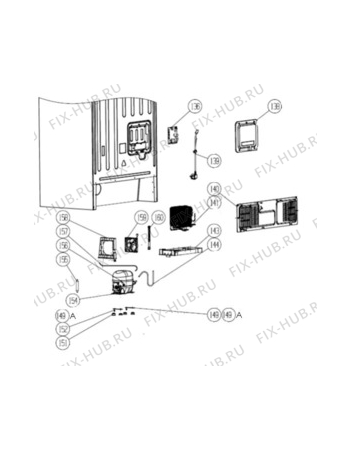 Взрыв-схема холодильника Aeg S76010CMX2 - Схема узла Cooling system 017