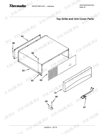 Схема №11 KBULT3671A с изображением Зажим для посудомойки Bosch 00422691