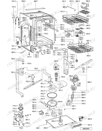 Схема №1 ADP 1830 с изображением Панель для электропосудомоечной машины Whirlpool 481245372638