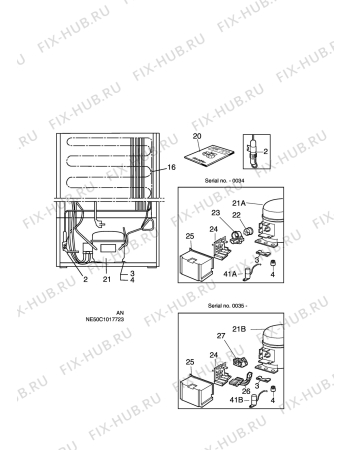 Взрыв-схема холодильника Rosenlew RPP940 - Схема узла C10 Cold, users manual