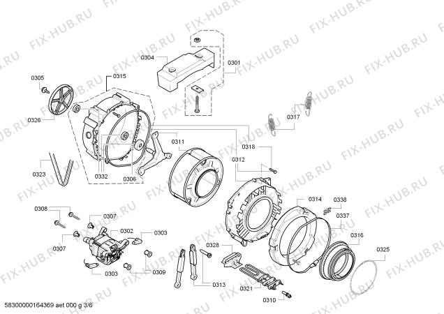 Схема №1 WS10G160OE iQ 300 с изображением Ручка для стиралки Siemens 00659179