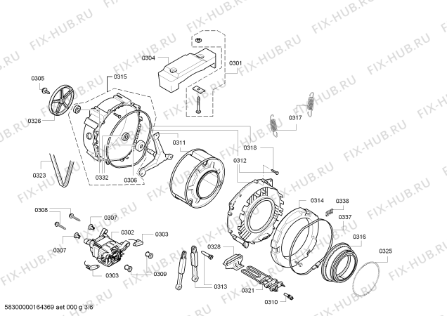 Схема №1 WS12G140UA Siemens iQ300 с изображением Панель управления для стиралки Siemens 00741867