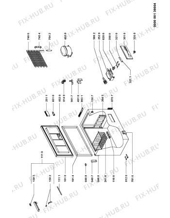 Схема №1 CCH 410 с изображением Компрессор для холодильника Whirlpool 481236038808