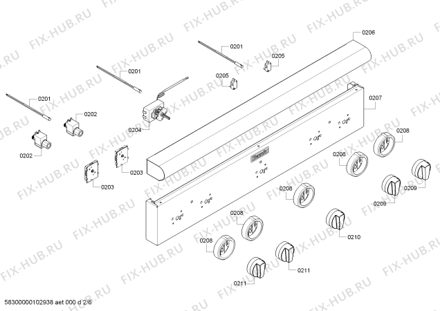 Схема №4 PSC364GDZS с изображением Панель управления для духового шкафа Bosch 00143348
