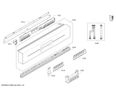 Схема №4 SN58M540EU с изображением Передняя панель для посудомойки Siemens 00671785