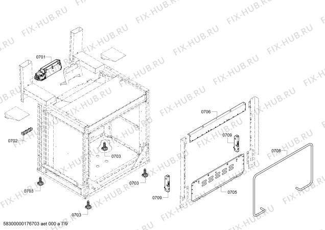 Схема №4 PRL304GH с изображением Кабель для электропечи Bosch 00754963