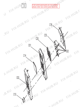 Схема №4 DE60COMBI с изображением Обшивка для плиты (духовки) DELONGHI DAU1190071