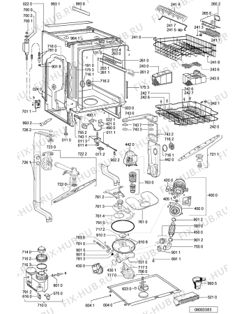 Схема №1 ADG 7968 M с изображением Микромодуль для электропосудомоечной машины Whirlpool 481221479102