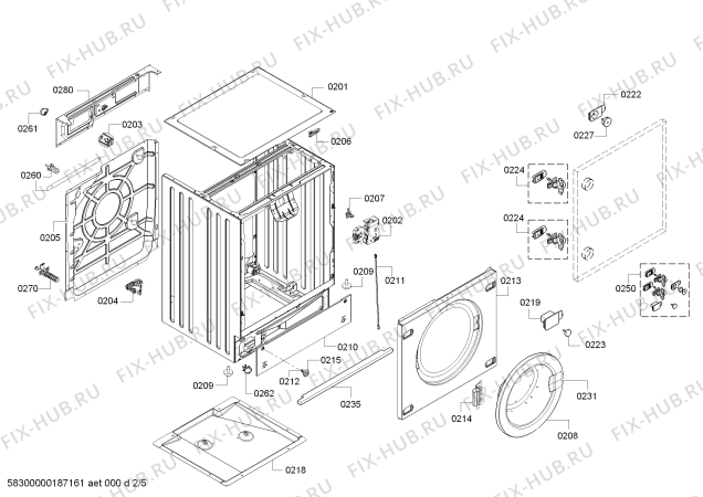 Схема №2 WKD28351GB с изображением Модуль управления для стиральной машины Bosch 11010926