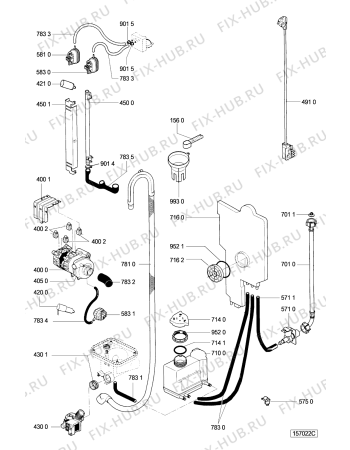 Схема №4 ADP 940/2 WH с изображением Обшивка для электропосудомоечной машины Whirlpool 481245370542