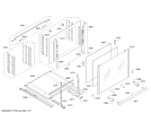Схема №5 HCE854823C с изображением Фронтальное стекло для электропечи Bosch 00771028