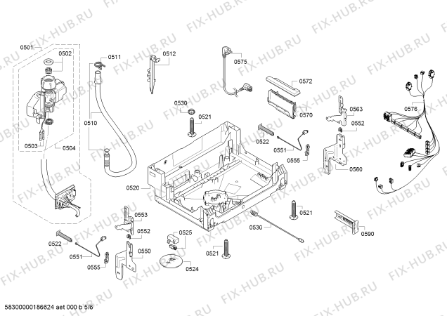 Схема №3 S481C40S0E с изображением Модуль управления для посудомоечной машины Bosch 12014162