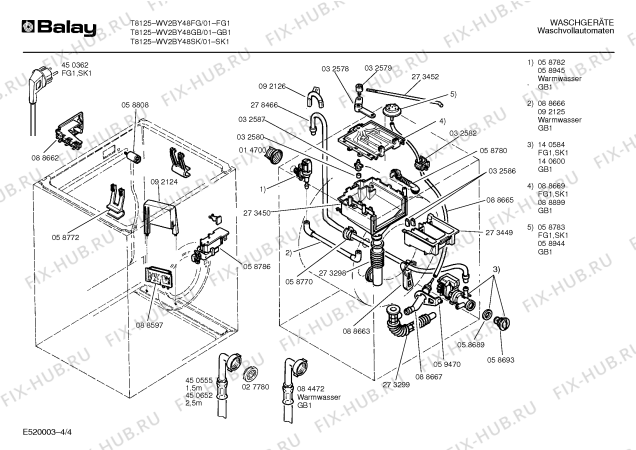 Взрыв-схема стиральной машины Balay WV2BY48SK - Схема узла 04