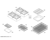 Схема №5 PRD484EEG с изображением Коллектор для плиты (духовки) Bosch 00144572