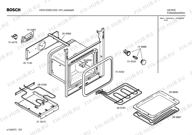 Схема №2 HEN2450EU с изображением Ручка конфорки для плиты (духовки) Bosch 00420365