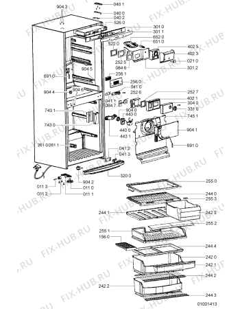 Схема №2 ARG 780 с изображением Специзоляция для холодильника Whirlpool 481245310286