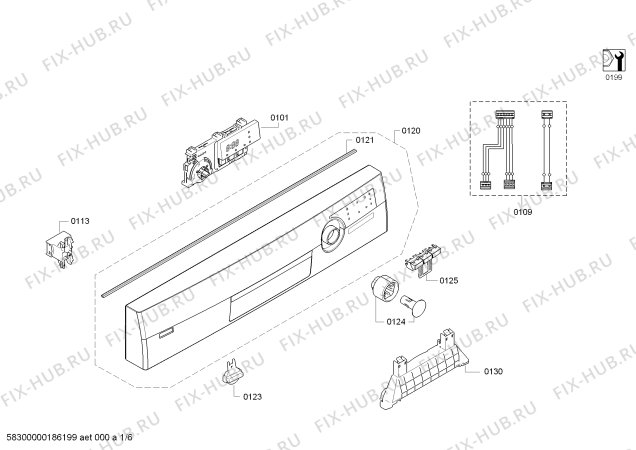 Схема №4 BM4223EG BM4223EG A+ с изображением Ручка выбора программ для посудомойки Bosch 00634612