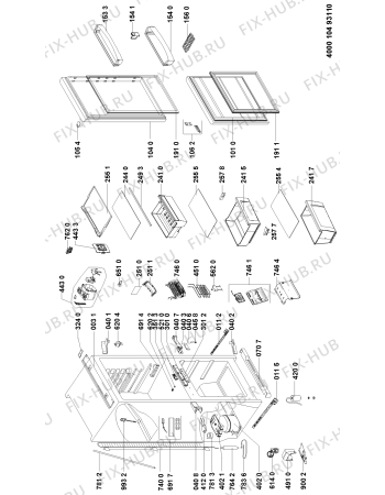 Схема №1 ART869ANF (F090506) с изображением Наставление для холодильника Indesit C00357028