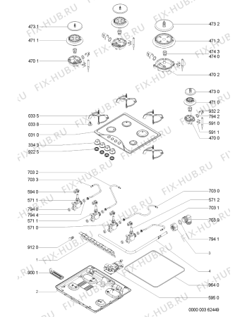 Схема №1 AKM 514 WH/01 с изображением Втулка для электропечи Whirlpool 481244039353