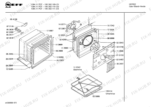 Схема №3 195302110 1384.11PEF с изображением Панель для духового шкафа Bosch 00115948