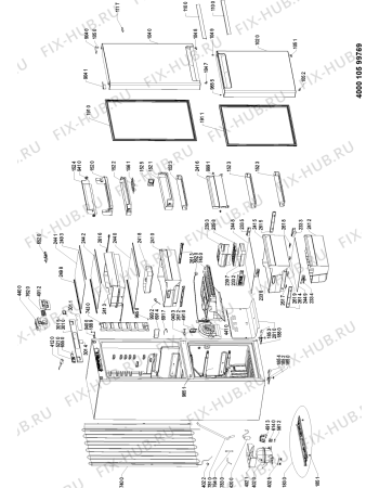 Схема №1 WBA4328NFTS (F090430) с изображением Инструкция по эксплуатации для холодильника Indesit C00346912