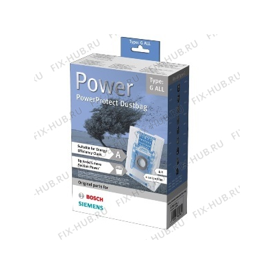 Набор мешков микроволокно (4шт) Type G ALL + фильтр BBZ41FGALL для пылесоса Bosch, Siemens 576863 для пылесоса Bosch 00576863 в гипермаркете Fix-Hub