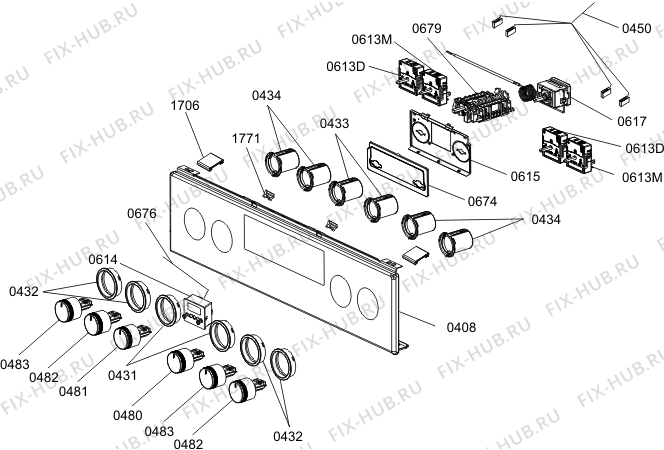 Взрыв-схема плиты (духовки) Gorenje EC86451XPB (591509, FR614F-BEH42) - Схема узла 05