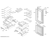 Схема №4 KG39NVI3A Siemens с изображением Дверь морозильной камеры для холодильника Siemens 00716341