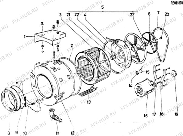 Взрыв-схема холодильника Whirlpool WMP550 (F012156) - Схема узла