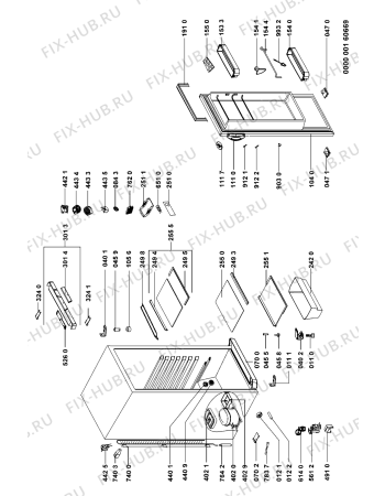 Схема №1 ARC 1876/2 с изображением Дверь для холодильной камеры Whirlpool 481241610467