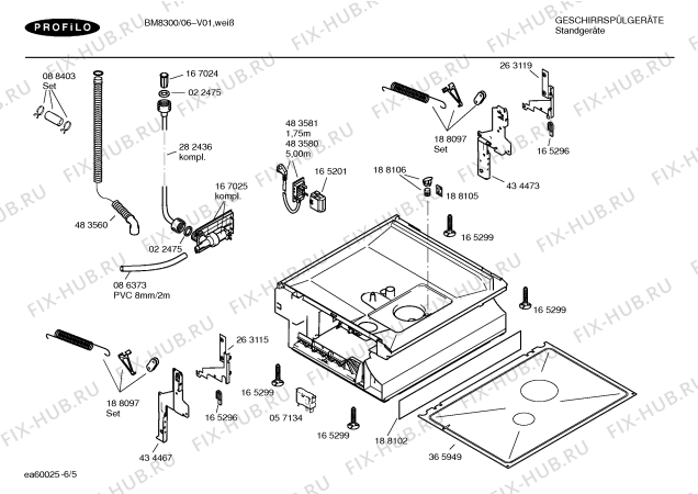 Схема №3 BM8300 с изображением Инструкция по эксплуатации для посудомойки Bosch 00586070