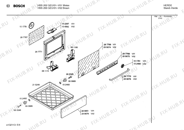 Схема №4 HN28220SF с изображением Вытяжка для плиты (духовки) Bosch 00152587