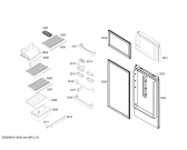 Схема №3 RN26B7F26B с изображением Дверь для холодильника Bosch 00476332