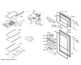 Схема №2 P1KNT3620B с изображением Дверь для холодильной камеры Bosch 00248954