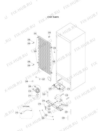 Схема №2 WTE22112 W с изображением Электролиния для холодильника Whirlpool 482000018672