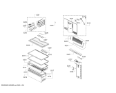 Схема №3 KDD74AW204 с изображением Панель для холодильника Bosch 12024132