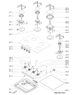Схема №1 AKM 442/NB с изображением Отделка для плиты (духовки) Whirlpool 480121104206