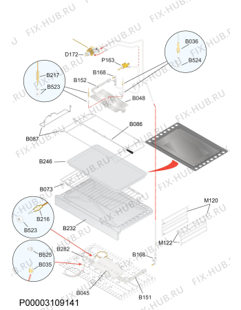 Схема №1 10660GN-MN с изображением Термопара для плиты (духовки) Aeg 4055263059