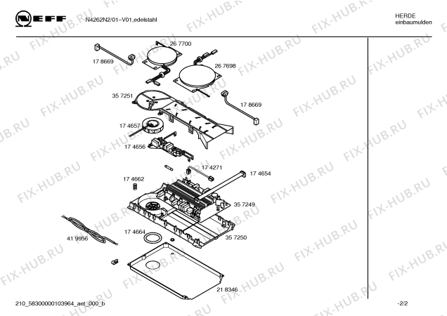 Схема №2 N4262N0 DOMINO 4269 с изображением Дисплейный модуль для электропечи Bosch 00365224