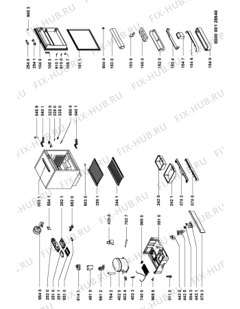 Схема №1 URI 1440/A с изображением Накопитель для холодильника Whirlpool 481269028015