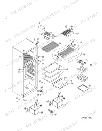 Схема №3 WTE 5243 A+ NFX с изображением Контейнер для холодильника Whirlpool 482000010030
