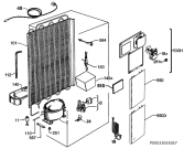 Схема №2 S54000KMX0 с изображением Блок управления для холодильной камеры Aeg 973925052257004