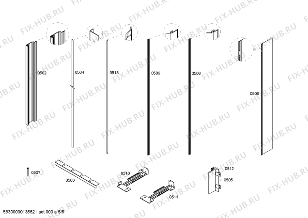 Схема №3 RW414760 с изображением Плата для холодильной камеры Bosch 00681795