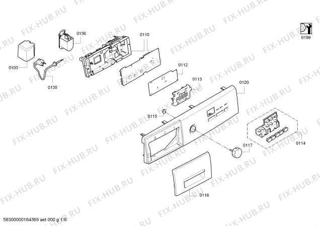 Схема №2 WS10G160OE iQ 300 с изображением Люк для стиральной машины Siemens 00746329