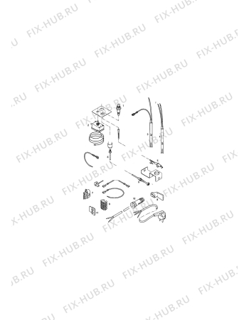 Взрыв-схема холодильника Electrolux RC1600E - Схема узла Electrical equipment