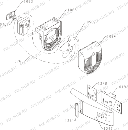 Взрыв-схема холодильника Gorenje GDC66178F/01 (312758, HZI3028BF) - Схема узла 03