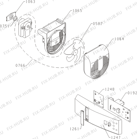 Взрыв-схема холодильника Gorenje RI5181PW (375400, HI3328BF) - Схема узла 03